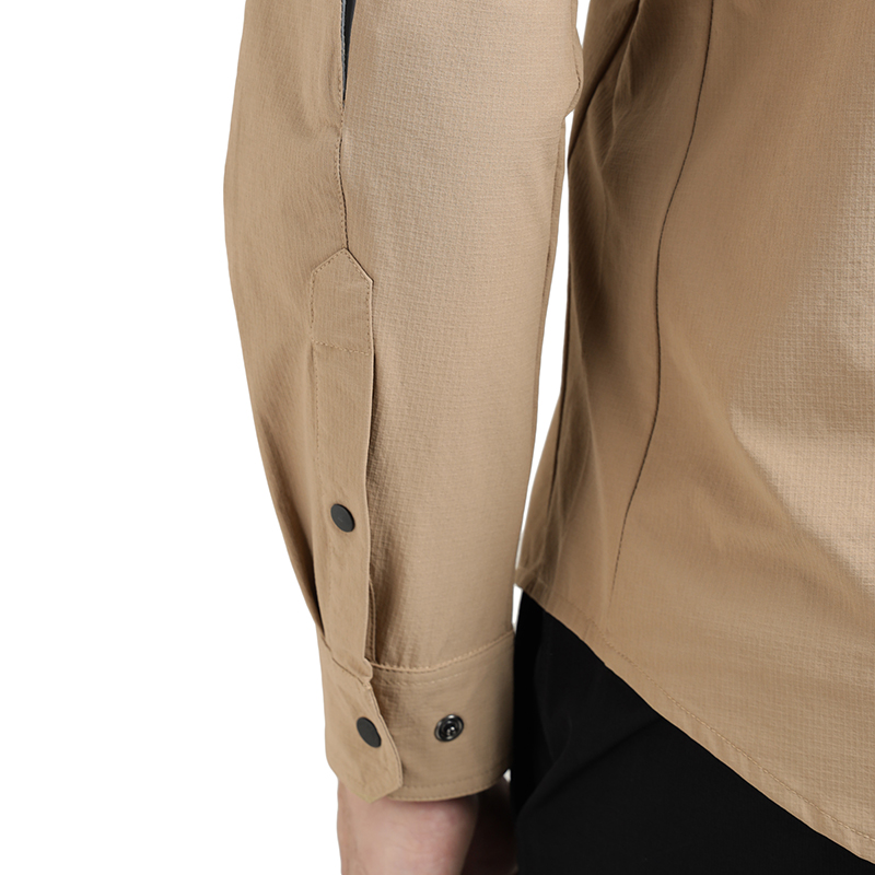 더블 포켓 퍼포먼스 카키 셔츠